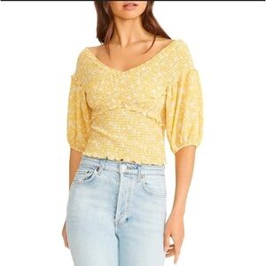 NWT Steve Madden BB Dakota Floral  Smock Shirt